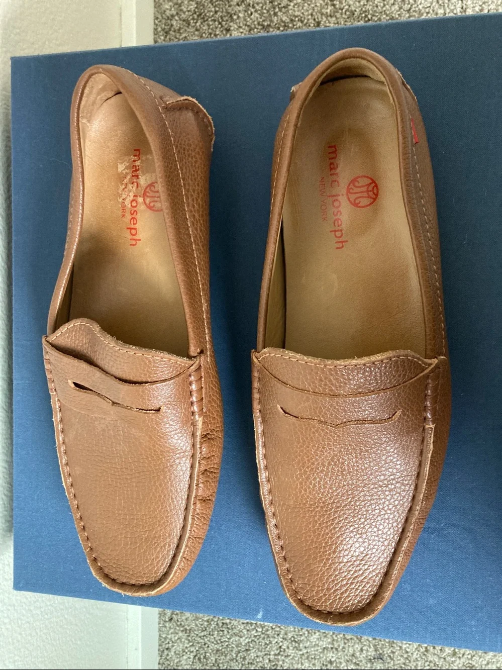 Marc Joseph New York Union Street 2.0 Penny loafers Calf Leather Cognac 9.5